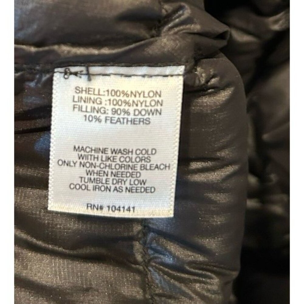 Koppen Winter Puffer Coat Black Down Filled Womens Size Med Lightweight Packable - Picture 10 of 11